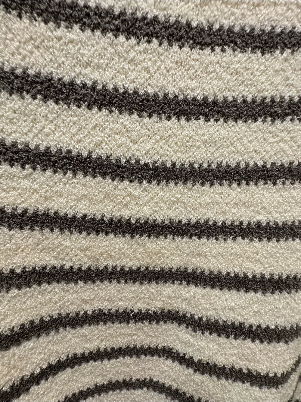 Promesa Cream & Gray Striped Scoop Neck Sweater - Picture 7 of 12